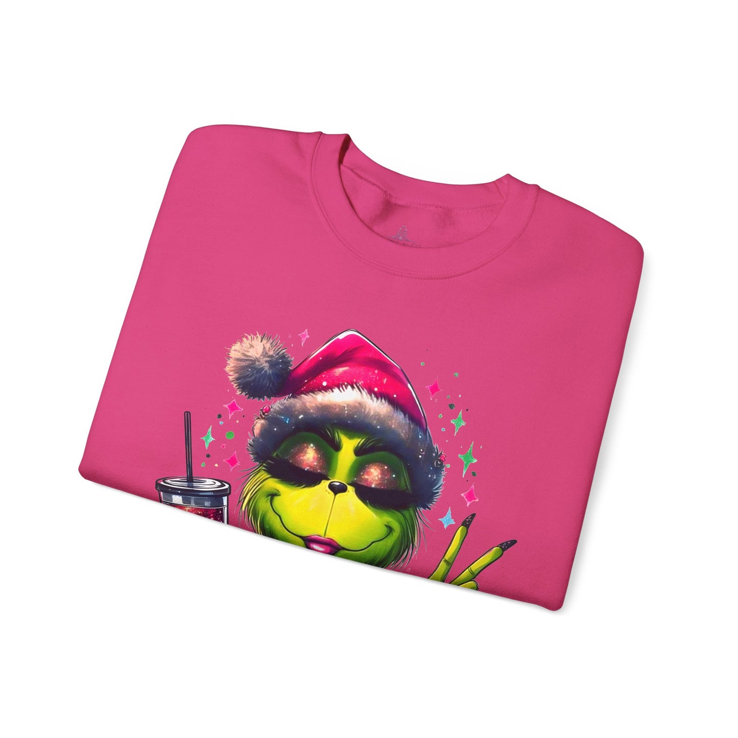 Lady Grinch Christmas Crewneck Sweatshirt