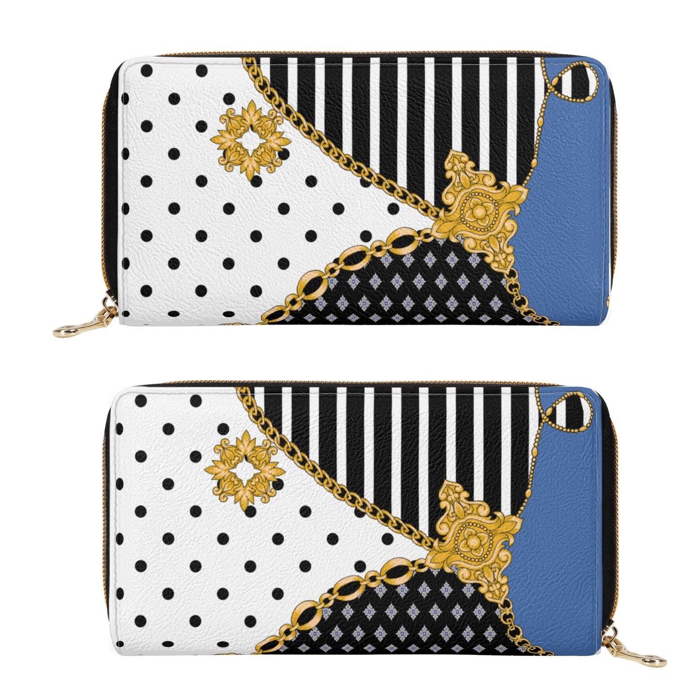 Leather Zipper Wallet- Samantha
