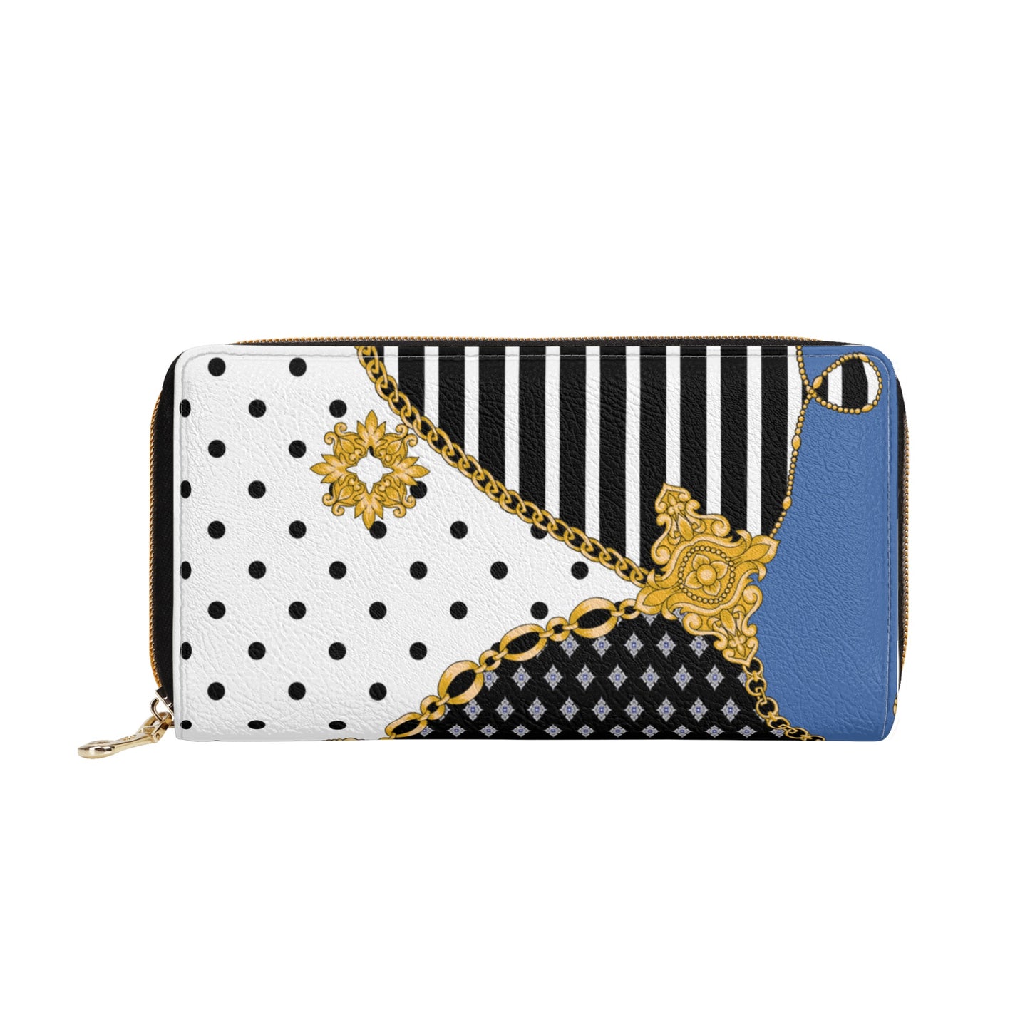 Leather Zipper Wallet- Samantha