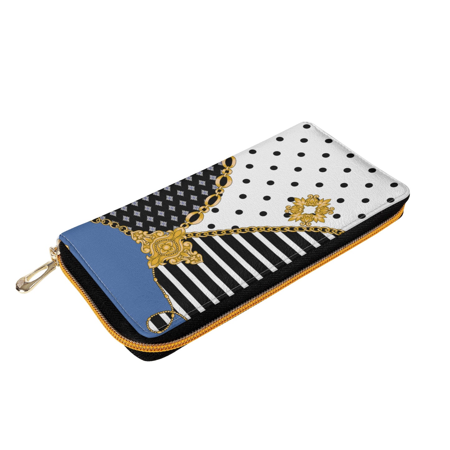 Leather Zipper Wallet- Samantha