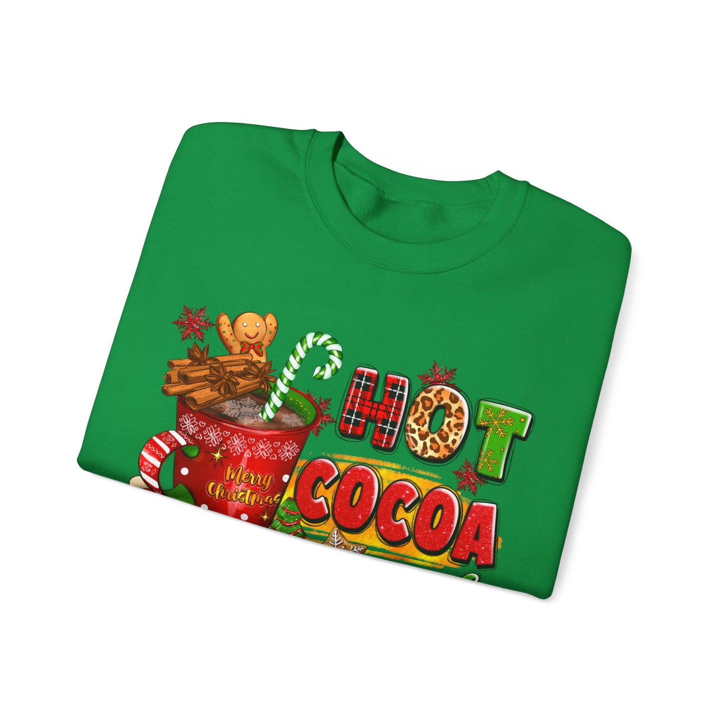 Hot Cocoa and Christmas Movies Unisex Heavy Blend™ Crewneck Sweatshirt
