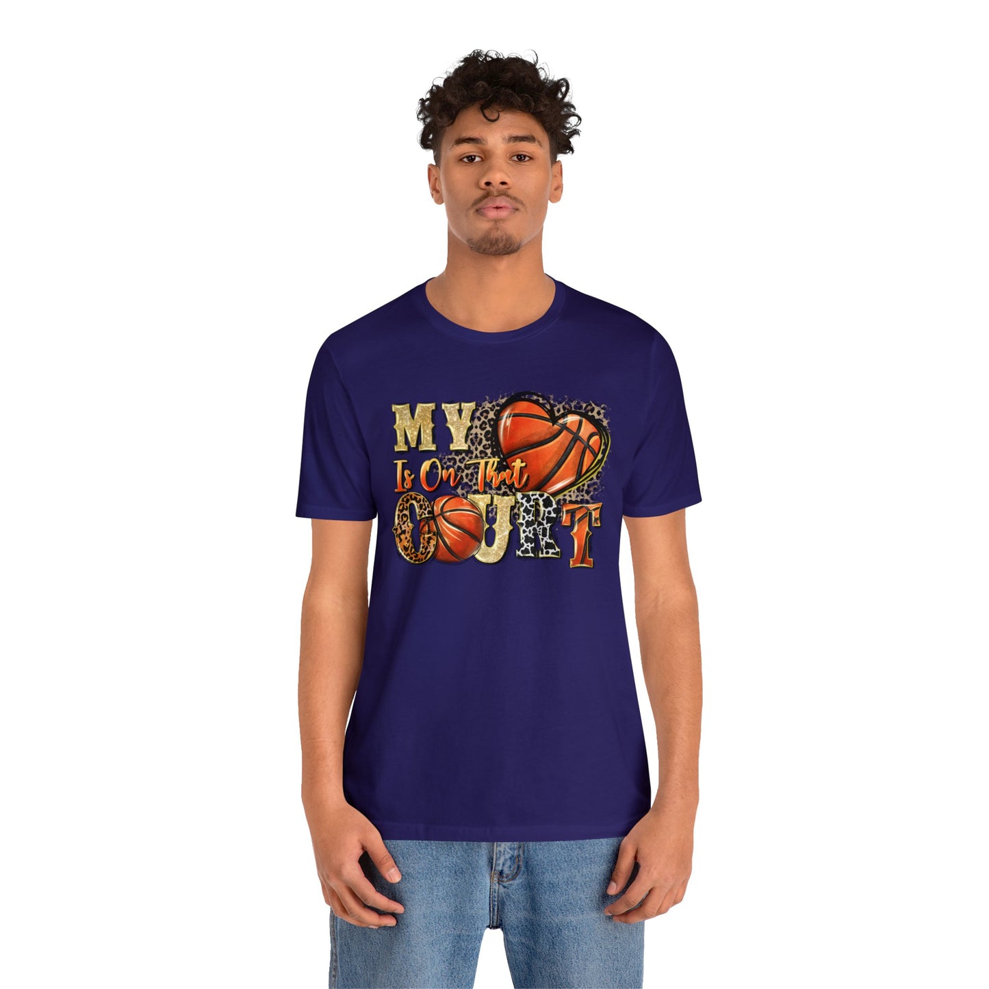 My Heart is on that Court Basketball Tshirt