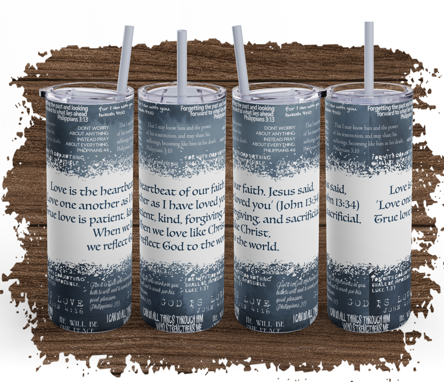 Inspirational Tumbler, Motivational Travel Cup, 20oz Skinny Matte Drinkware, Love Quotes, Bible Verse Tumbler, Gift for Her