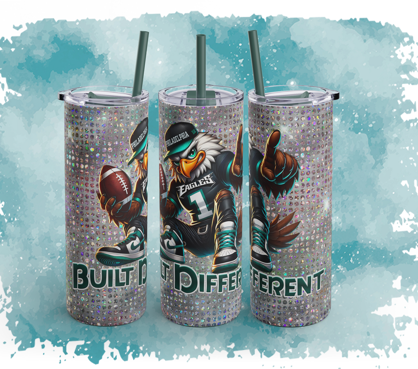 Philly Eagle Sports Fan Tumbler, Personalized Travel Mug, Gifts for Gamers, Stadium Cup, Custom Drinkware