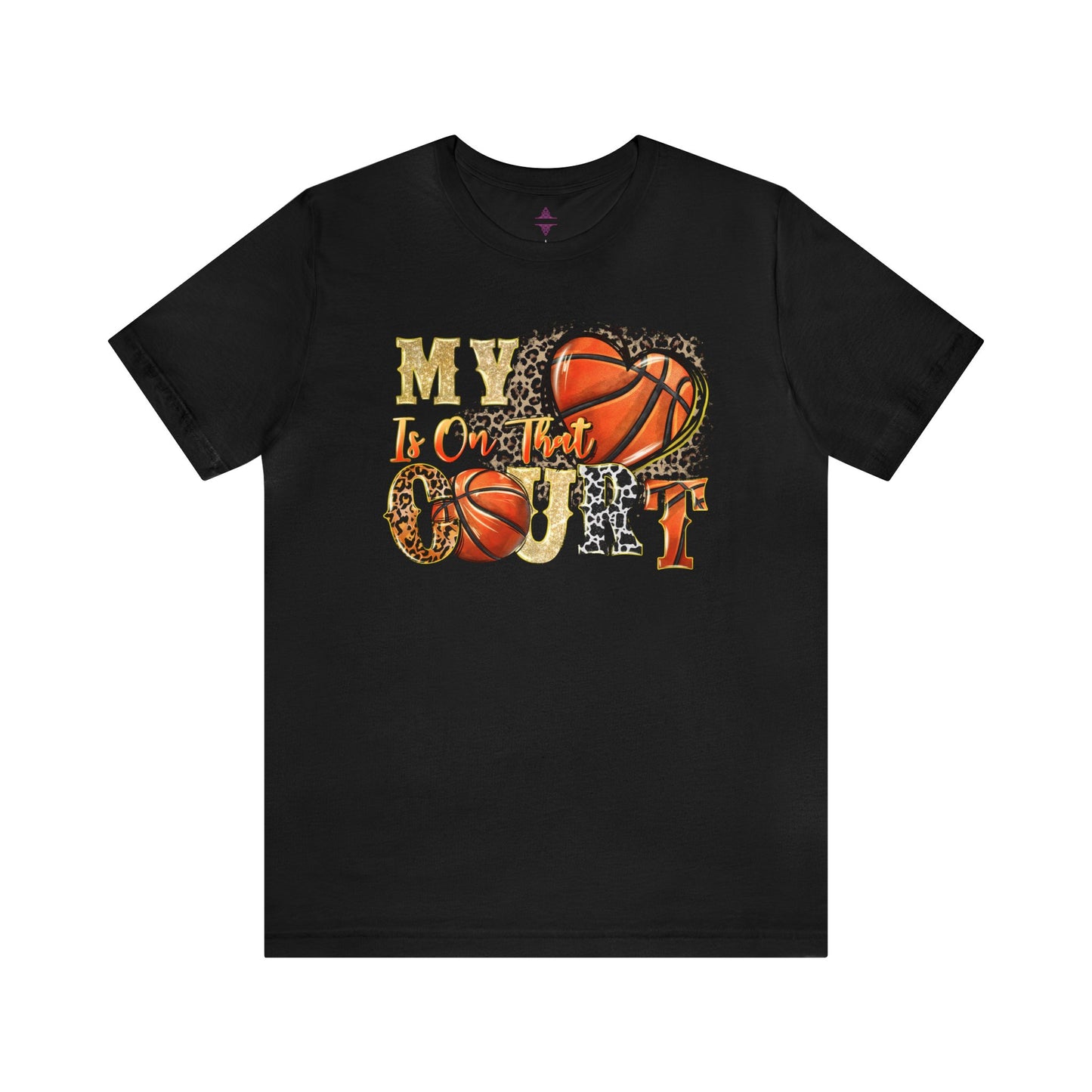 My Heart is on that Court Basketball Tshirt