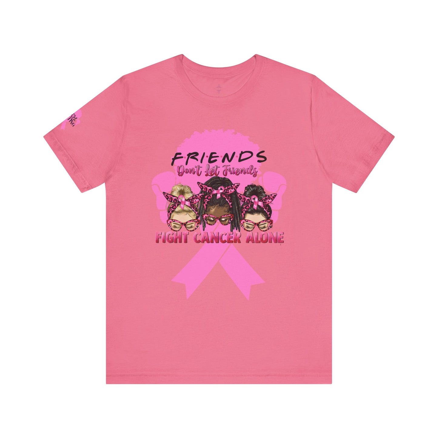 Breast Cancer Awareness Tshirt with Pink Ribbon Boxer