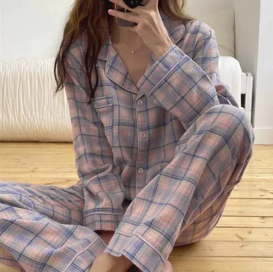 Ladies' Plaid Lounge Set