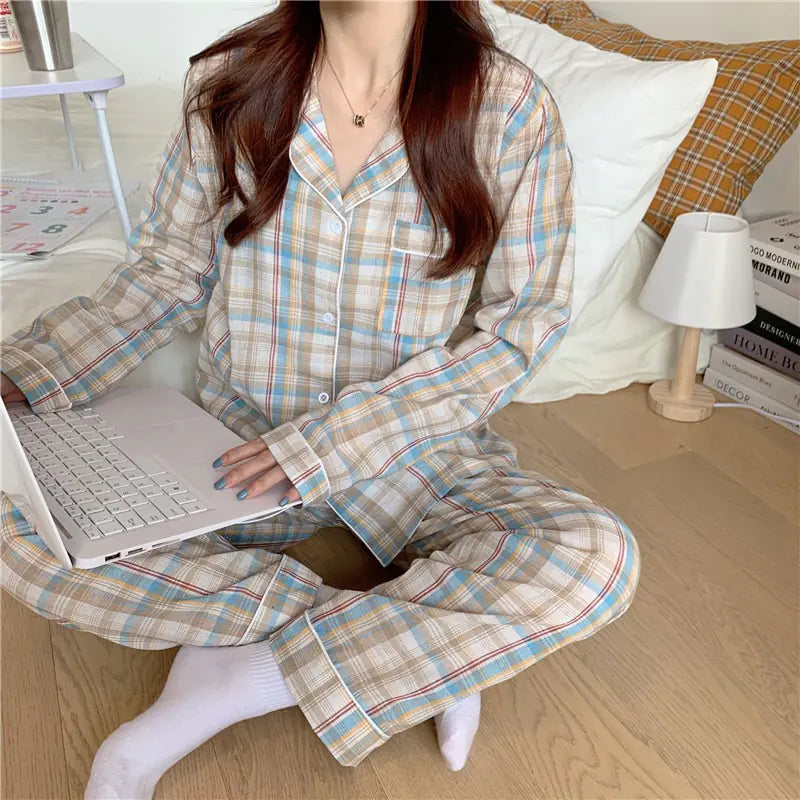 Ladies' Plaid Lounge Set