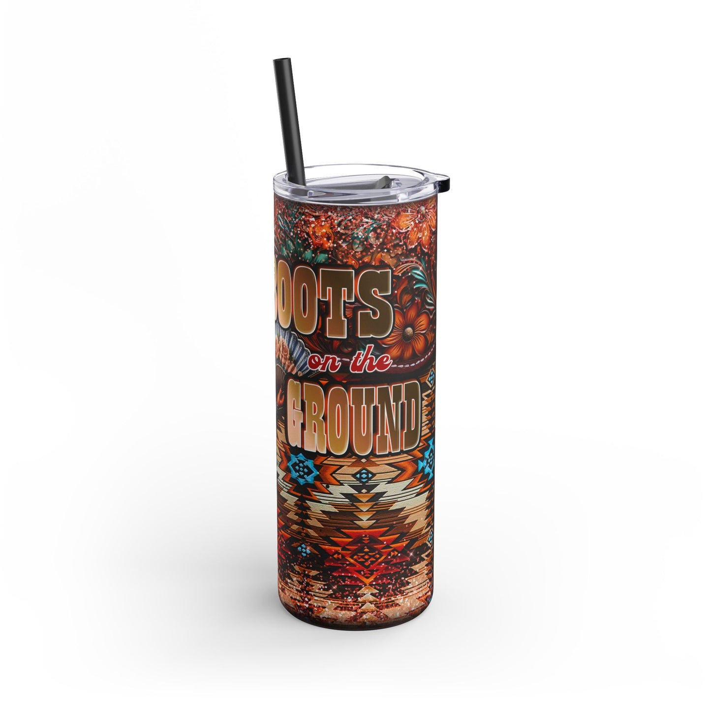 Vibrant Slim Tumbler with Betty Cowgirl Design | 20oz Travel Mug | Perfect for Gifting, Outdoor Adventures, Coffee Lovers, and Parties