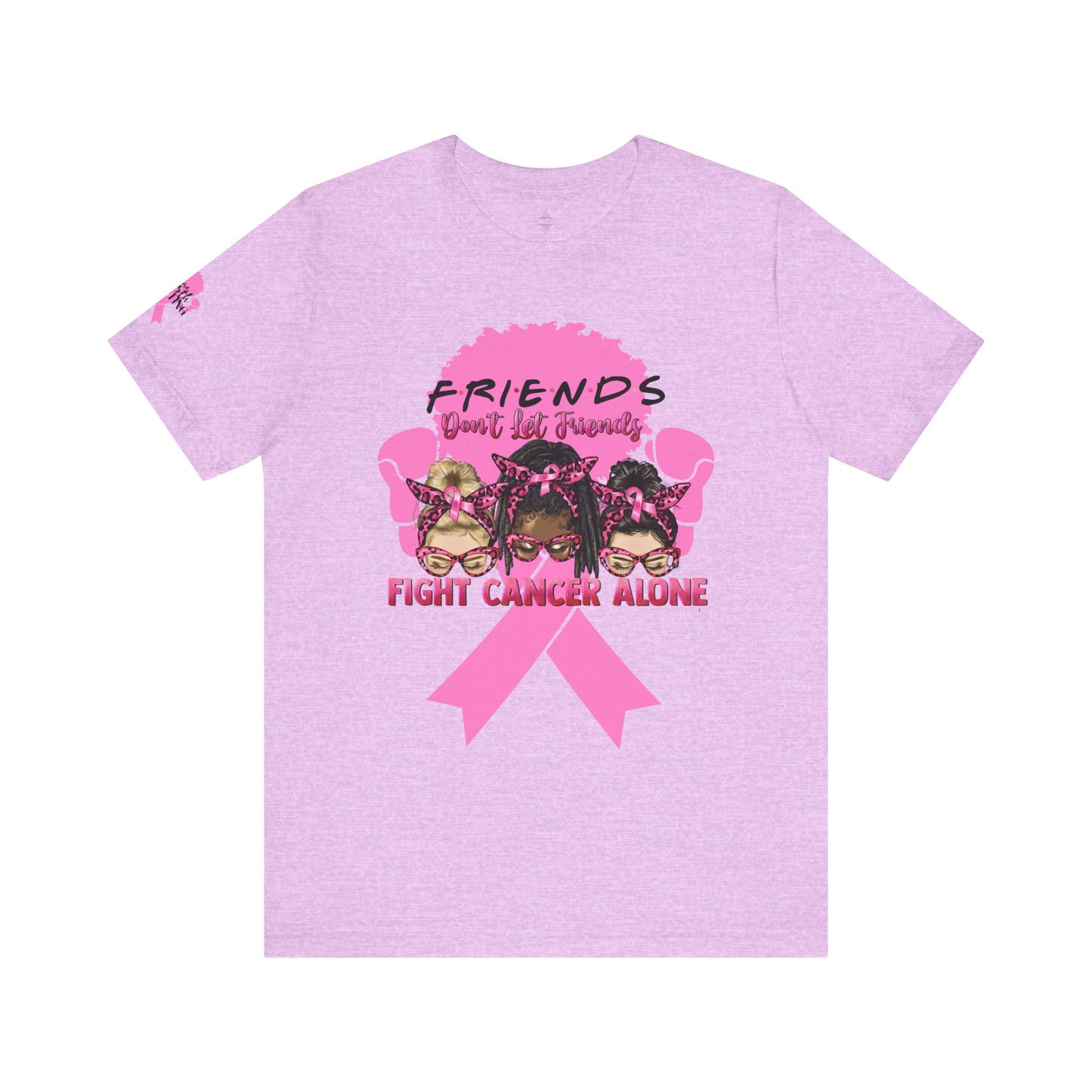 Breast Cancer Awareness Tshirt with Pink Ribbon Boxer