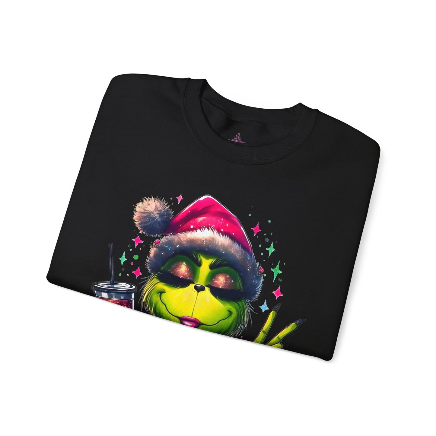 Lady Grinch Christmas Crewneck Sweatshirt