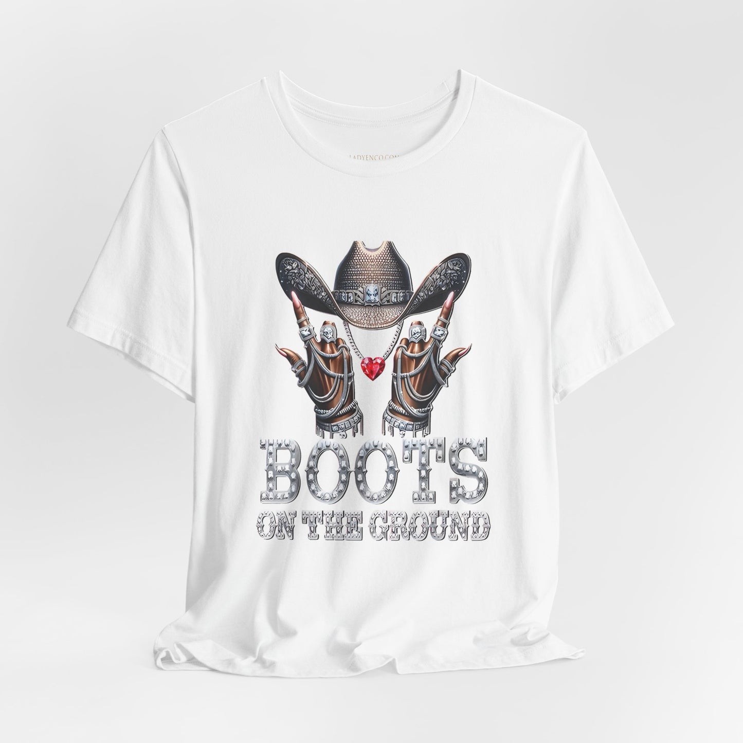 Cowboy Tee | "Boots on the Ground" Design | Perfect Gift for Country Music Lovers, Western Fashion, Casual Wear, [...]