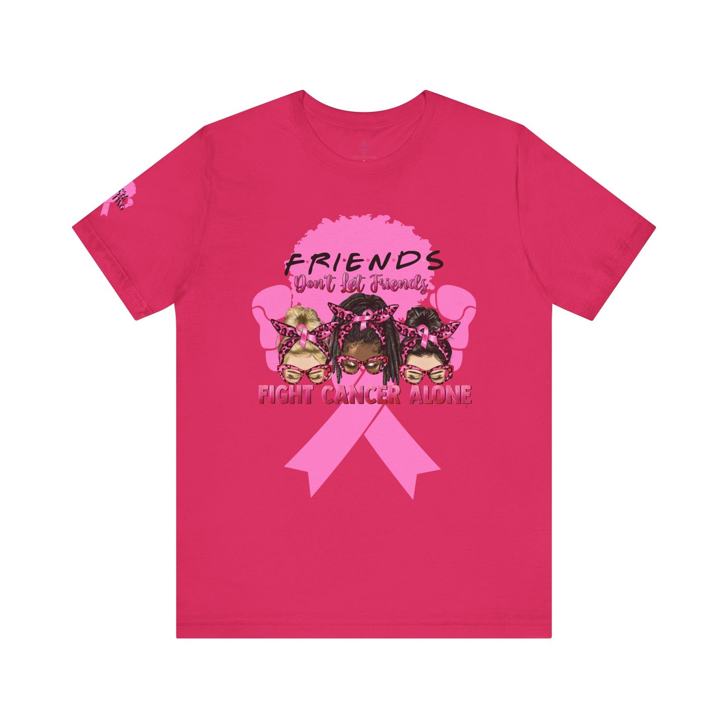Breast Cancer Awareness Tshirt with Pink Ribbon Boxer