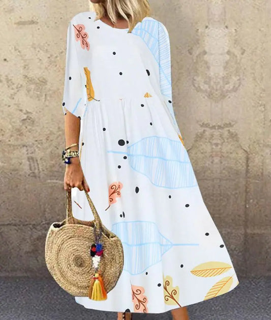 Chic Plus Size Printed Dress