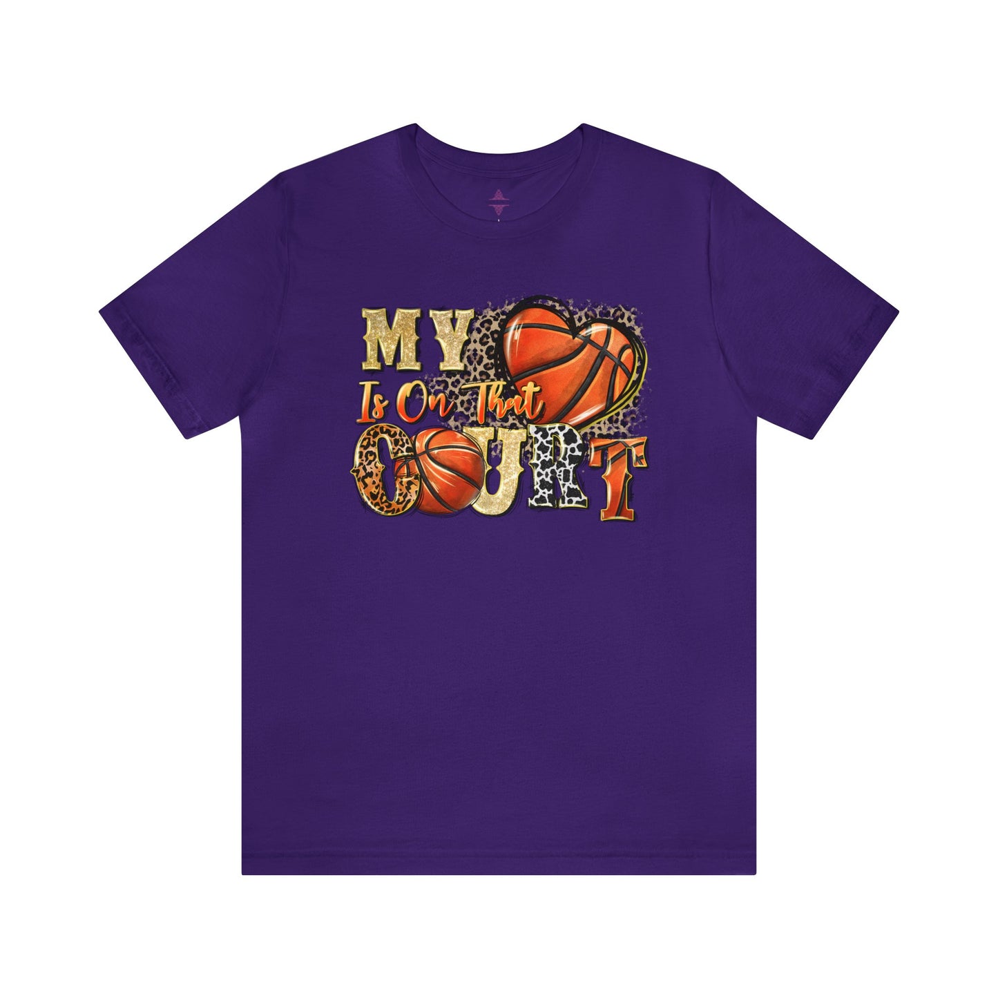 My Heart is on that Court Basketball Tshirt