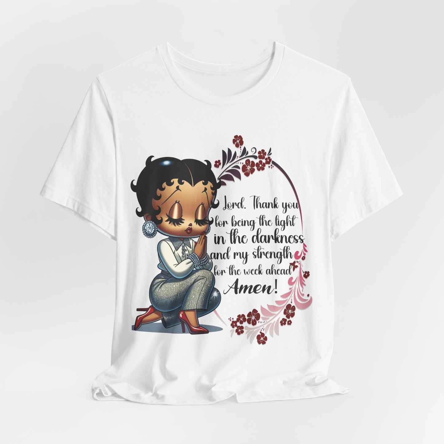 Inspirational Betty Tshirt - "Thank You for Being the Light"