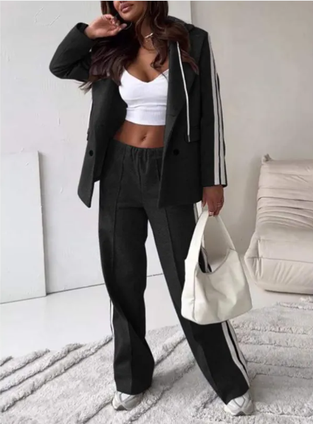 Trendy Ribbon Hoodie Loungewear