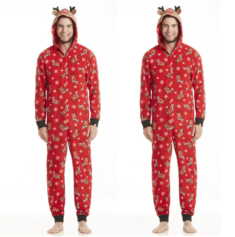 Holiday Festive Zippered Family Pajamas