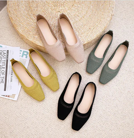 Comfort Max Orthopedic Flats - Women's Knitted Shoes