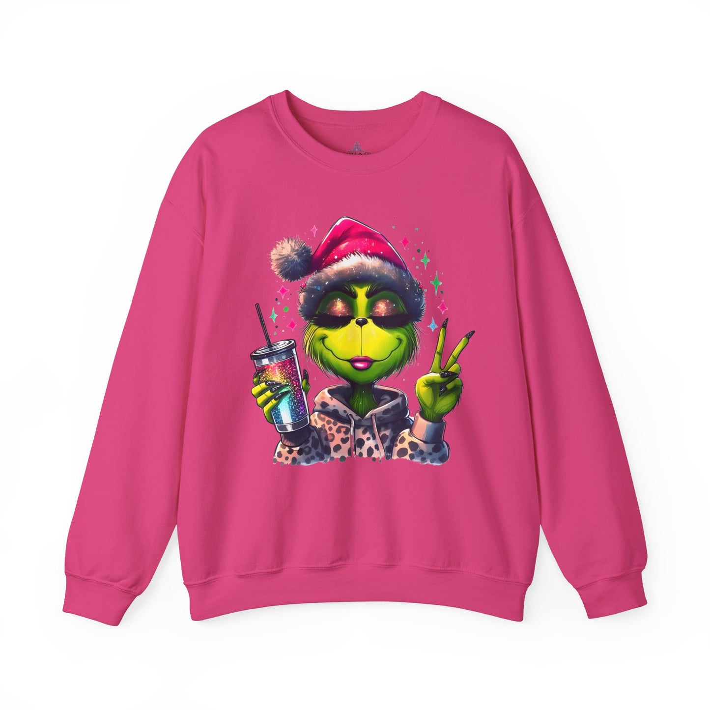 Lady Grinch Christmas Crewneck Sweatshirt