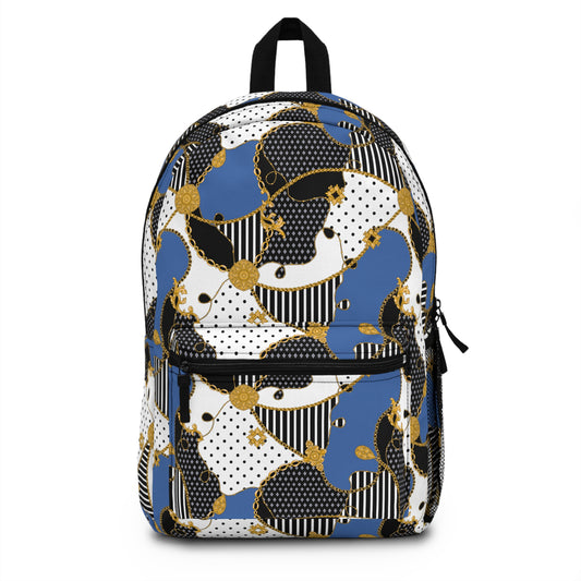 Trendy Abstract Pattern Backpack