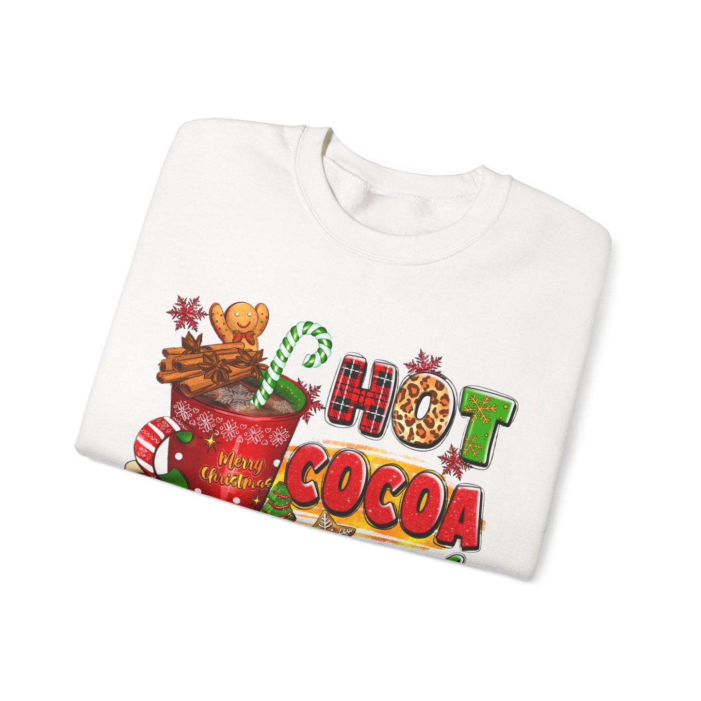 Hot Cocoa and Christmas Movies Unisex Heavy Blend™ Crewneck Sweatshirt