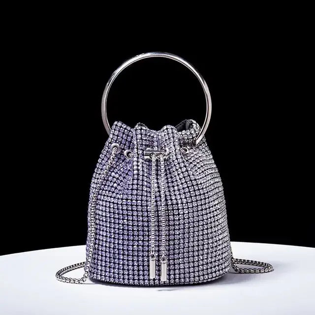 Women's bag 2023 a w bucket bags Women's inlaid diamond bag Fashion dinner women luxury single shoulder designer handbags