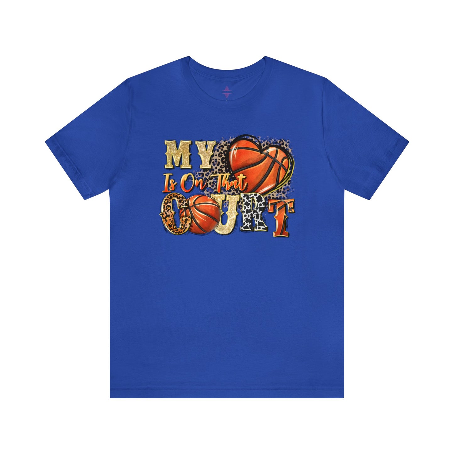 My Heart is on that Court Basketball Tshirt