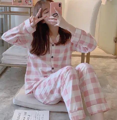 Ladies' Plaid Lounge Set