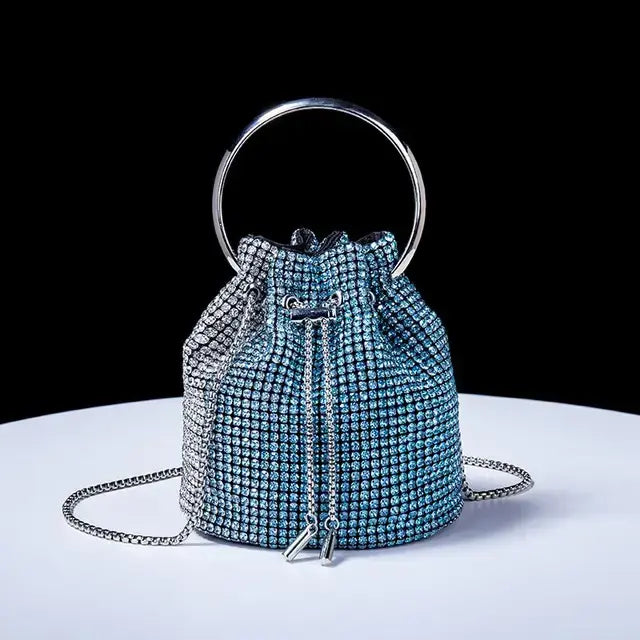 Women's bag 2023 a w bucket bags Women's inlaid diamond bag Fashion dinner women luxury single shoulder designer handbags