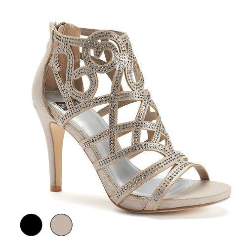 Alena High Heel Shoes with Rhinestones
