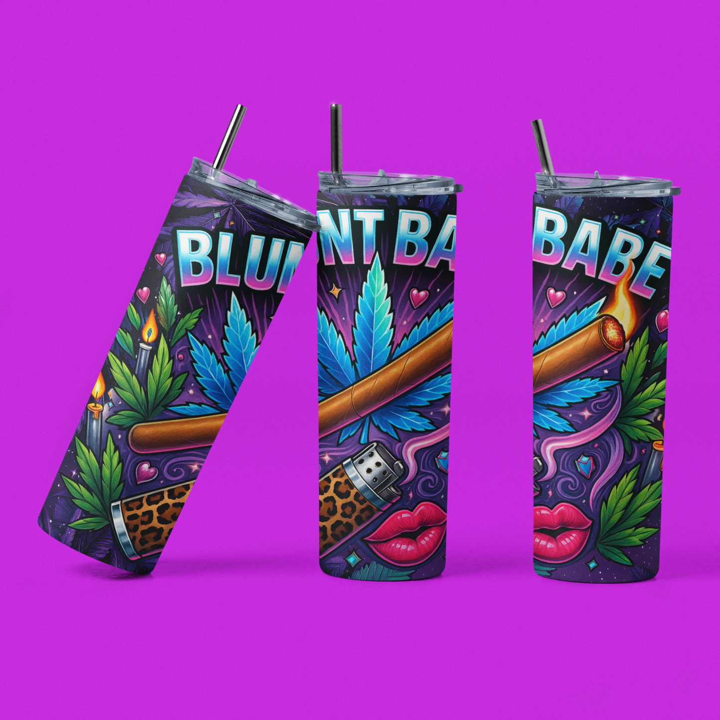 Blunt Babe 20oz Skinny Tumbler – Bold, Sassy and Lit