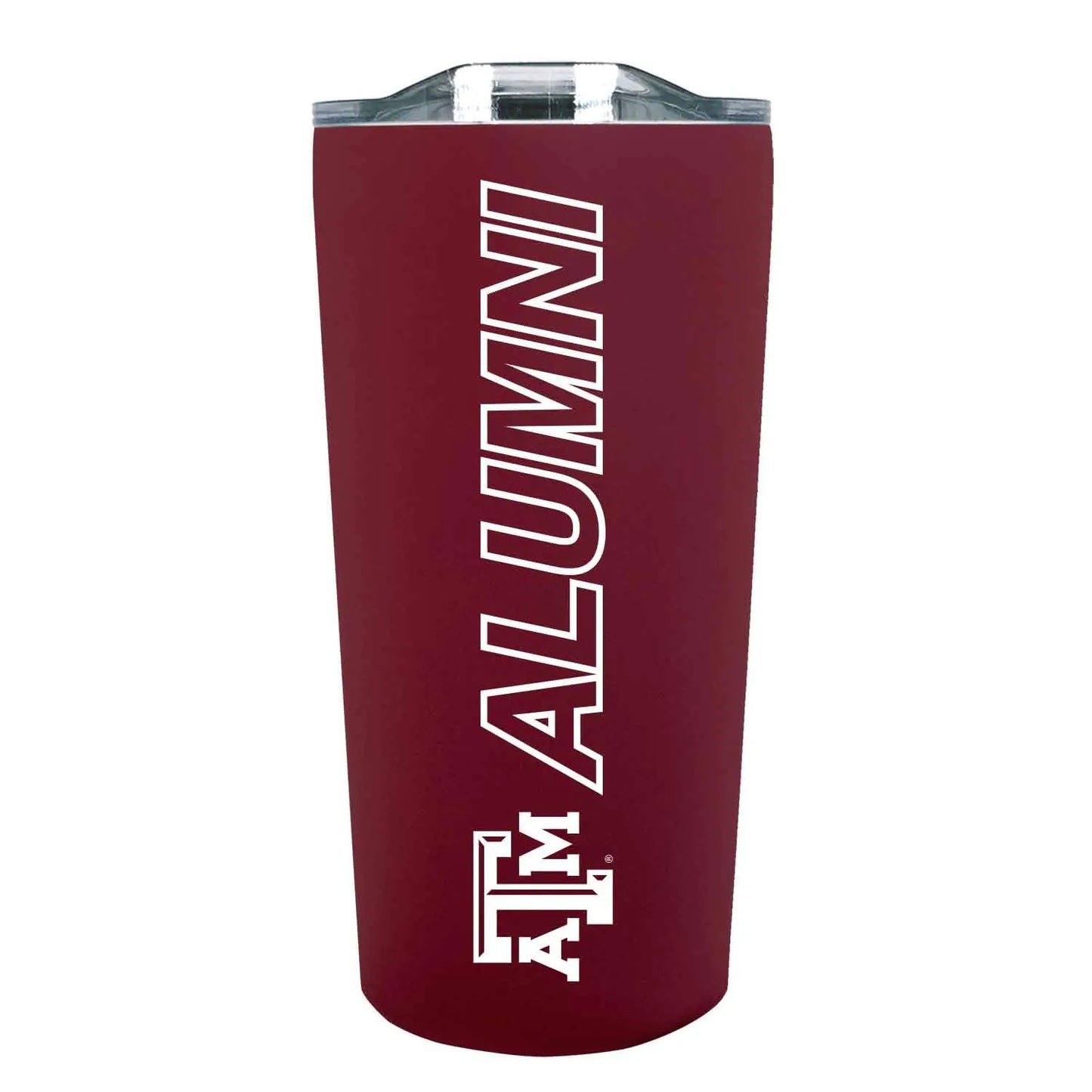 Campus Colors Collegiate Stainless Steel Travel Tumbler for Alumni - 18 oz - Double Walled Insulated Drinkware (Texas A&M Aggies - Maroon)