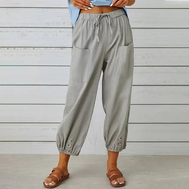 Women High Waist Wide Leg Pants