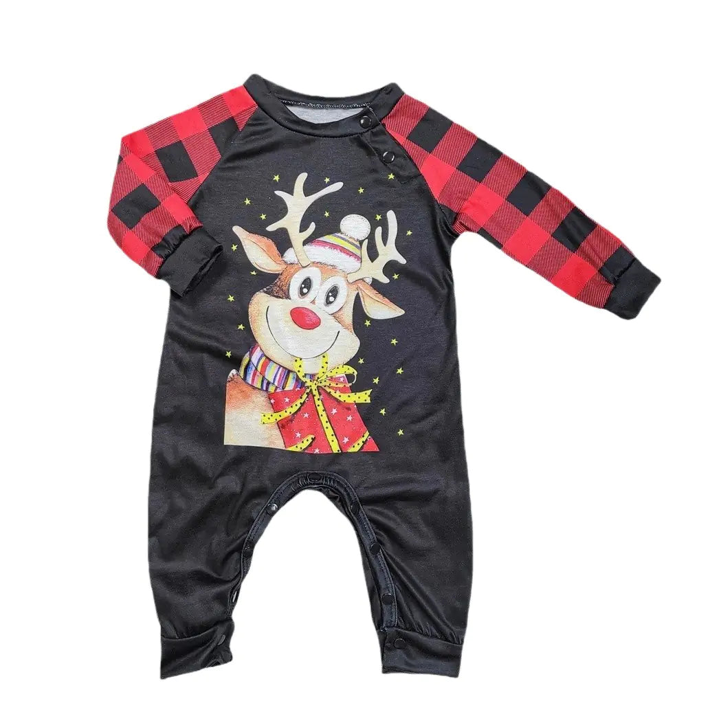 Festive Deer Family Sleepwear Set