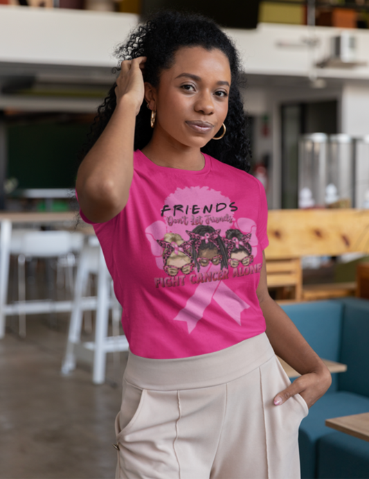 Breast Cancer Awareness Tshirt with Pink Ribbon Boxer