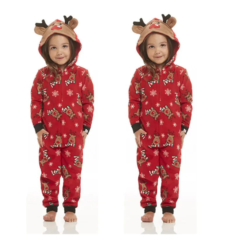 Holiday Festive Zippered Family Pajamas