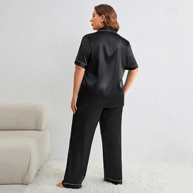 Silky Plus-Size Lounge Set