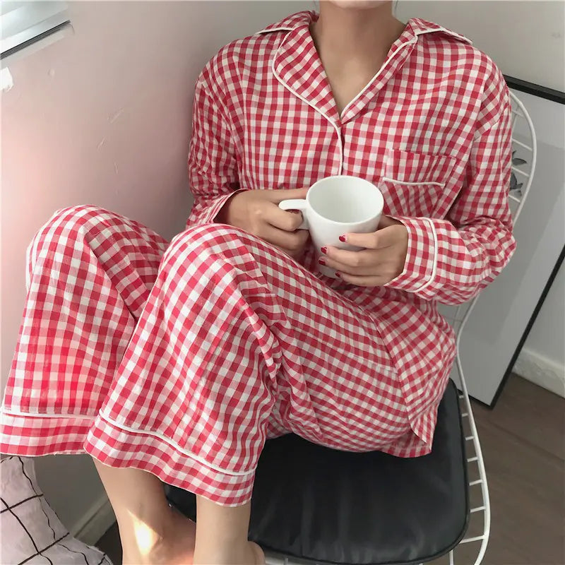 Ladies' Plaid Lounge Set