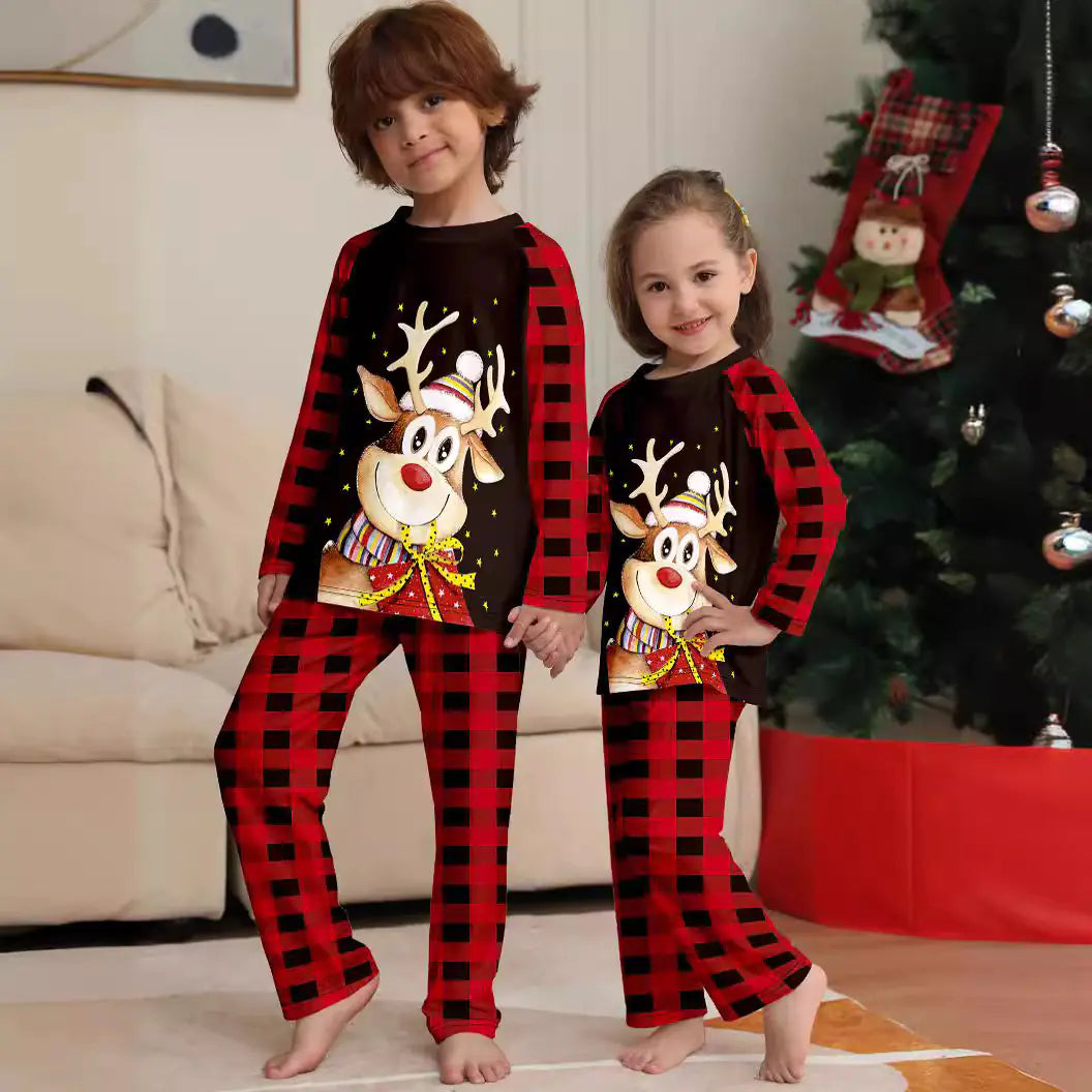 Festive Deer Family Sleepwear Set