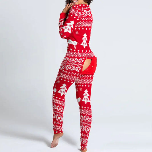 Chic Long-Sleeve Milk Silk Jumpsuit