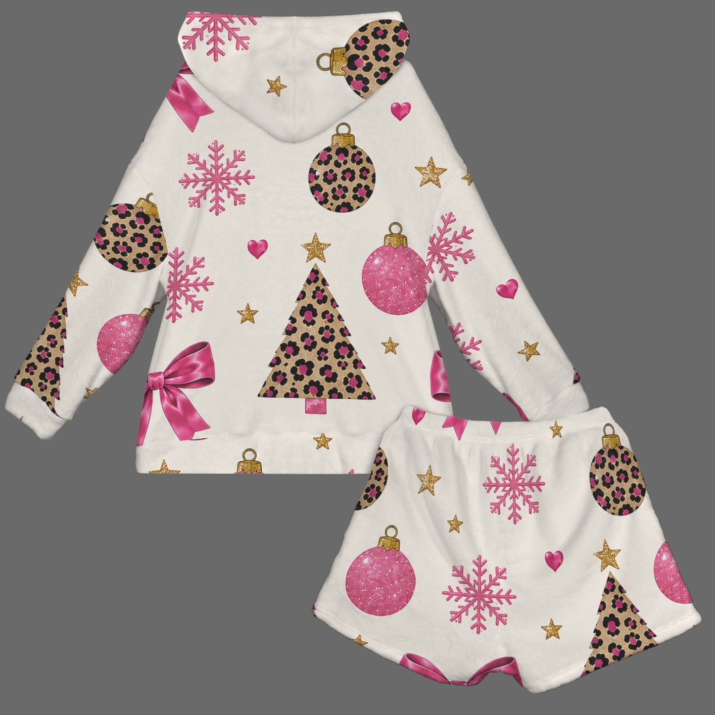 Pajama Mama™ Wild & Cozy Christmas Fuzzy Lounge Set