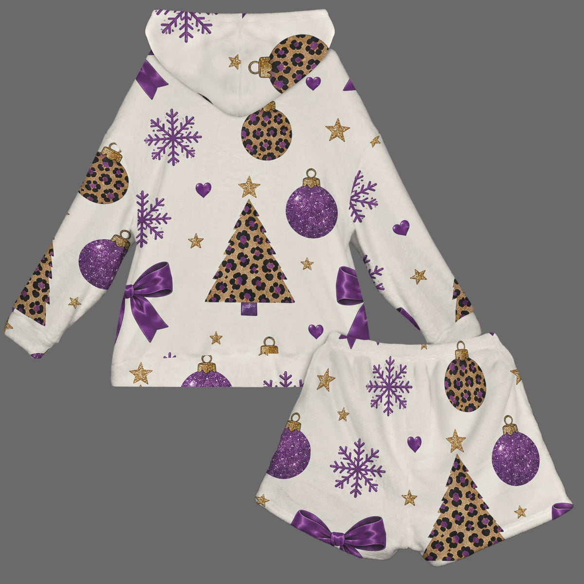 Pajama Mama™ Wild & Cozy Christmas Fuzzy Lounge Set