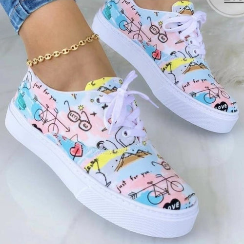 Graffiti Women Sneakers Trainers Shoes