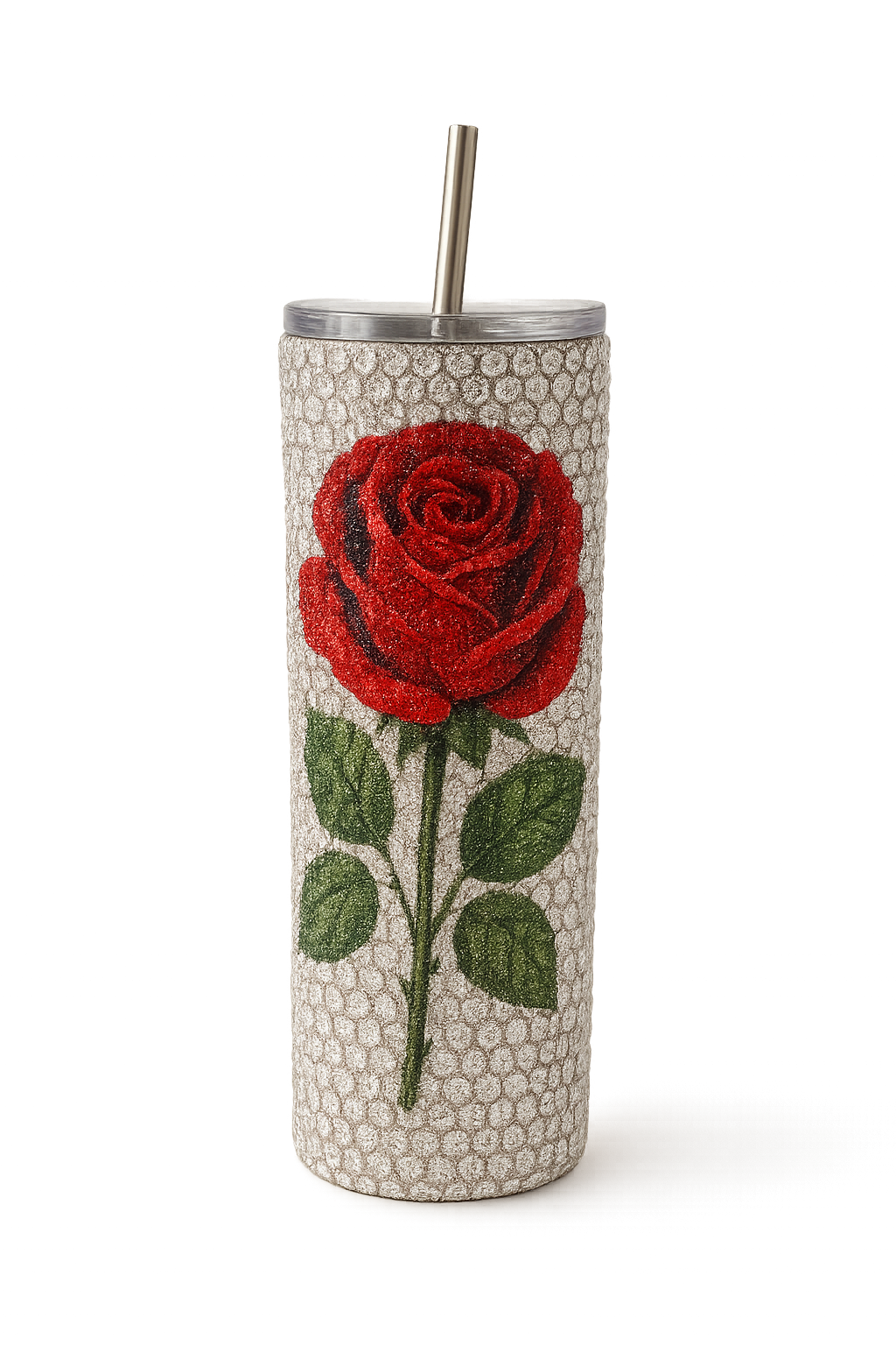 Personalized Rhinestone Tumbler – Handmade Bling Skinny Cup