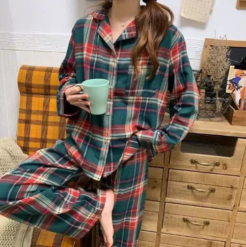 Ladies' Plaid Lounge Set
