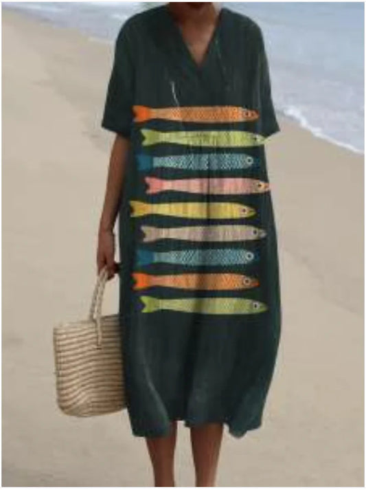 Plus Size Pocket Dress