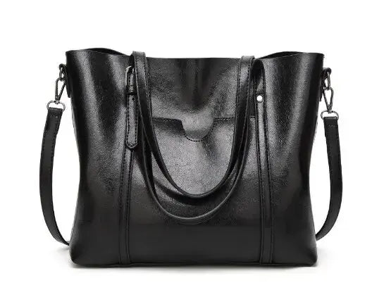 Retro Designer Large Capacity Women's Tote Bag Soft PU Leather