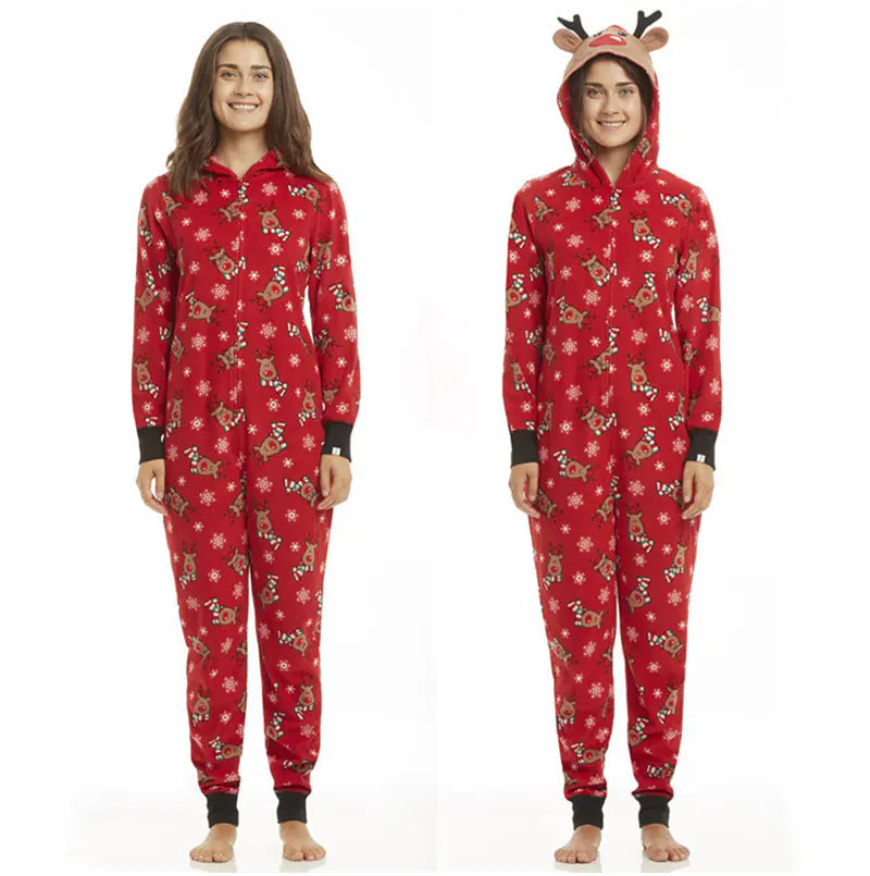 Holiday Festive Zippered Family Pajamas