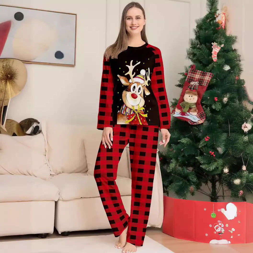 Festive Deer Family Sleepwear Set
